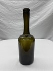 Antique 1750 s French Flower Pot Design Black Glass Bottle - Pontil