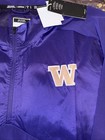 Adidas Men s Washington Huskies Ncaa Windbreaker 1 4 Zip Jacket Purple Size Xl