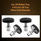 4pc Car Lift Rubber Tray Heightening Feet Plus High Leg Pads Shaft Diameter 35mm