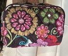 Vera Bradley Mod Floral Pink  Jewelry Cosmetic Travel Organizer Bag New