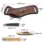 Tourbon Leather Pocket Knife Sheath For Belt Edc Holster Folding Knife Carrier