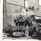 Western Pacific Railroad Engine Locomotive No  85 Antique Photo