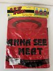 Zeks Wanna See My Meat Funny Flip Up Bbq Apron Gay Queer Gag Gift - New