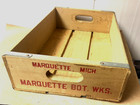 Vintage Canada Dry - Pepsi Wood Wooden Crate Box - Marquette  Michigan