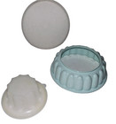 Tupperware Jello Mold Ice Ring Green 1202 1201 1203 Vintage 3 Piece Set