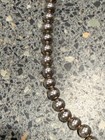 20   Darling     Vintage Navajo  Sterling Silver Pearls Bead Necklace Same Size