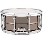 Ludwig Universal Series Black Brass Snare Drum With Chrome Hardware 14 X 6 5 In 