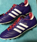 New Adidas Copa Mundial Samba M22355 Purple K Lea  Sz 10us Limited Edition