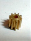 9 Tooth Regular Brass Pinion Gear 48 Pitch  078  Shaft Slot Car Vintage 1960 Nos