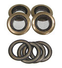 Cigar Box Guitar Parts  4pc  1  Antique Brass Screened Grommets