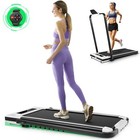 Treadmill Folding Running Walking Machine W  App Control 2-in-1 For Home   Gym  