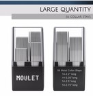 Stainless Metal Collar Stays  Set Of 56 In A Divided Plastic Box  4 Sizes Miley