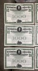  lot Of 6  New York Central And Hudson River Railroad Company Bond Certificate