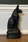 Ancient Egyptian God Anubis Statue Statuette Carved Black Stone 6    Made In Egypt
