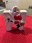 Vtg Lipper   Mann Noel Ceramic Candleholders Set Japan 1950 s