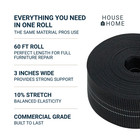 House2home Upholstery Webbing  3  X 60ft Roll 10  Stretch  Seat Support
