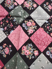 Patchwork Floral Fabric Scrap Remnant 12  L X 44 1 2  W