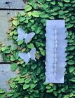 12 Iridescent White Feather Monarch Butterflies 3inch Artificial White Butterfly