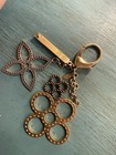 Louis Vuitton Women   s Metal Key Chain Gold silver Logo Chain Charm