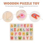 Wooden Alphabet Abc Letter Matching Puzzle Board Educational Toddlers Toy New