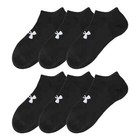 Under Armour Women s 6-pack No-show Sock Size Medium Black