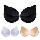 Spong Bra Pads Bikini Chest Cup Push Up Insert Foam Enhancer Pad For Womens