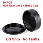 Us Ship 10 X Rear Lens Cap   Camera Body Cap For Leica M39 39mm Screw Mount Lens