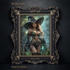 Mystical Forest Witch Art Print  Gothic Witchy Decor  Sexy Woman Poster D950