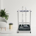 Floor-mounted Mop Rack Broom And Mop Holder Movable Floor Standing Cleaning Tool