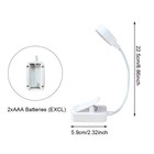 Flexible Rechargeable Led Book Light With 3 Light Modes Easy Clip Reading Lamp
