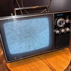 Vintage General Electric  Ge  Portable 10  Black   White Solid State Tv Tr100teb