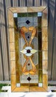 Antique Architectural Salvage Transom Window Leaded Stained Glass 53x23 
