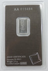 Valcambi Suisse 2 5 Gram  9995 Fine Platinum Bar In Assay Card