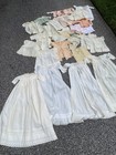 Vintage Antique Baby Infant Clothing Accessory Lot Christening Gowns As Is