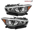 Headlights Pair Left right For Infiniti Q50 2014-2022 W o Afs Led Drl Projector