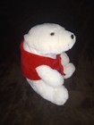 1993 Coca- Cola Plush Bear  With Vest An Coke Pin Original Tag  12 Inches Tall
