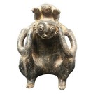 Pre Columbian Jalisco Figural Vessel Woman With Child