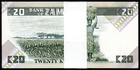Zambia 20 Kwacha 1980 1988  Bundle Pack Of 100 Pcs  Consecutive  Unc  P-27e