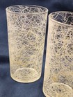 Vtg Mid Century Modern Spaghetti String 8 Oz  Tumblers  Set Of 4