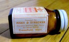 Rare Antique 1930s Thriocain Lozenges Glass Pill Bottle Pharmaceutical Medical