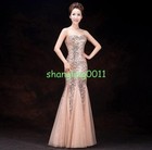 Women Long Bridesmaid Formal Evening Cocktail Prom Party Ball Gown Dress Mermaid