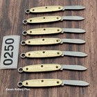 X1 Vintage Mini Keychain Folding Pocket Knife Usa Gold Colored Handle Cs