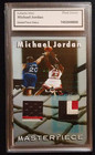 1997 Masterpiece Relics Michael Jordan Dual Game Worn Jersey Relic  sealed 