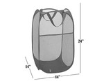 2-pack Collapsible Pop-up Laundry Hamper     Large Mesh Clothes Basket