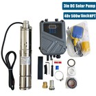 500w 3  Solar Pump Submersible Pump Bore Dc 48v Deep Well Pump   Mppt Controller