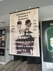 Rare Mickey Mantle   Willie Mays Scroll Banner 20x30 Hr Derby Vintage Poster