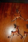 Reindeer Christmas Ornaments  7  Floral Picks Decorations Florist Wreath Felt