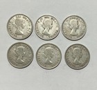 1954 Canada Silver 25 Cents - Sold Per Each Coin