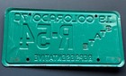 1970 Colorado State Representative License Plate   R 54