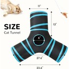 Collapsible Pet Cat Tunnel Tube Interactive Indoor Cats Peek Hole Kitten Toys Us